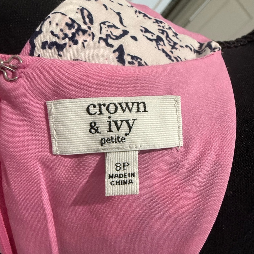 Crown & Ivy Pink Pineapple Midi Dress - Picture 2 of 7